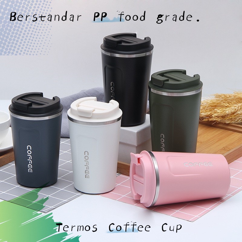 Jual Termos Mini Kopi Coffee Tahan Panas Dan Dingin 380 ML