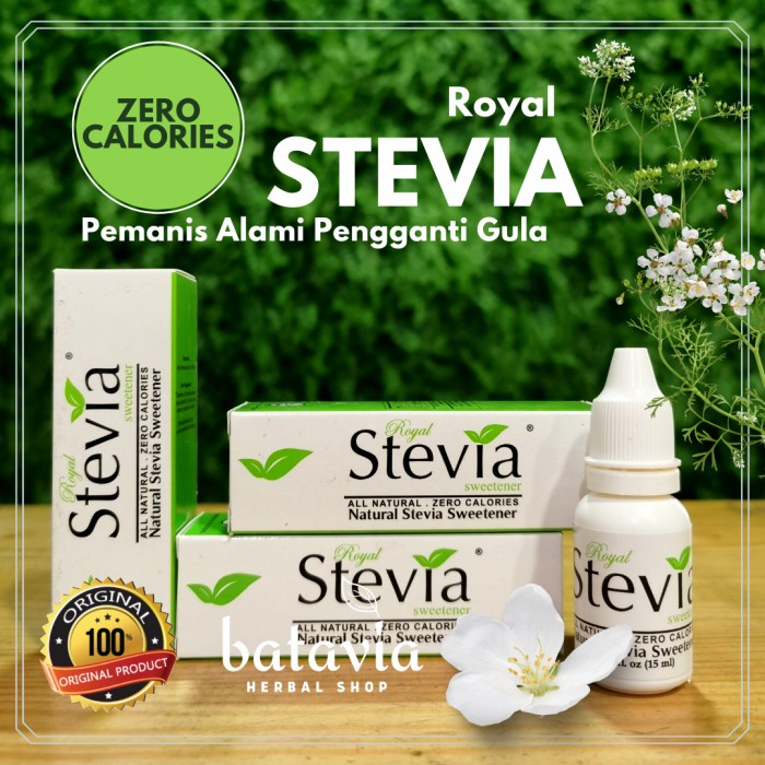 Jual New Royal Stevia Cair Pemanis Alami Natural Sweetener Diabetes