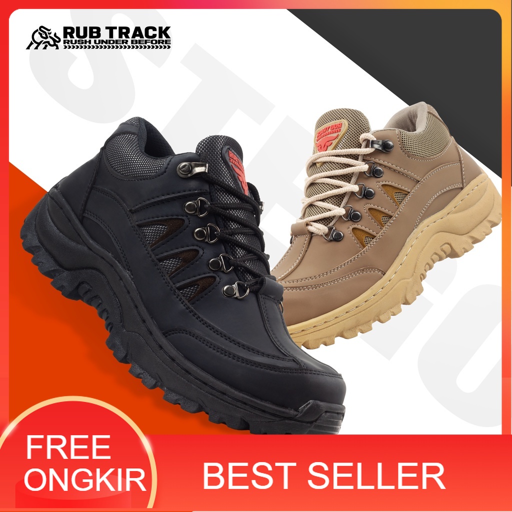 Jual Best Seller Sepatu Safety Pria Rubtrack Stego Sepatu Boots Pria Safety Ujung Besi Tracking