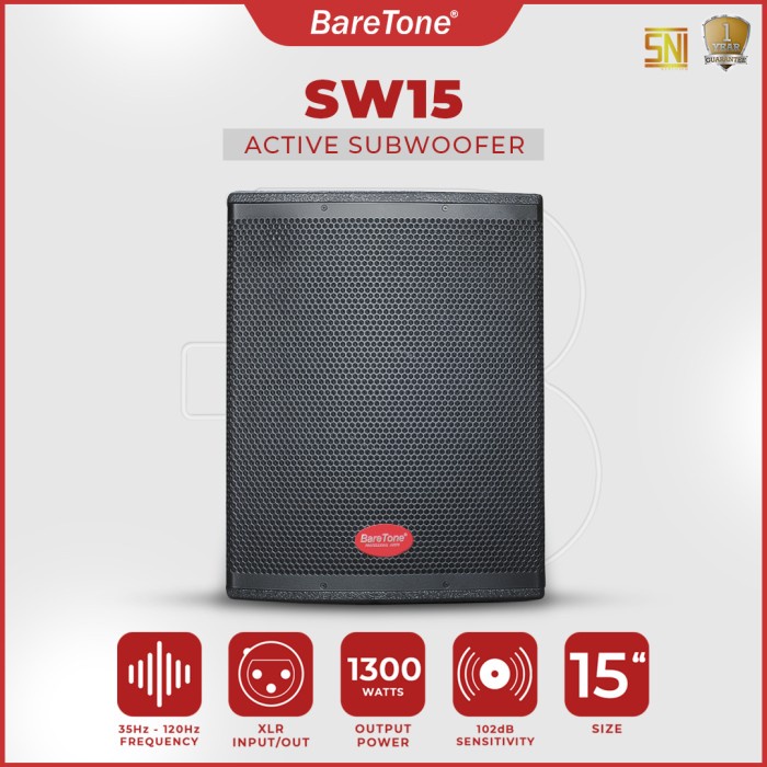 Jual Subwoofer Speaker Aktif BareTone SW 15 ( sw15 )Type 15 Inch ...