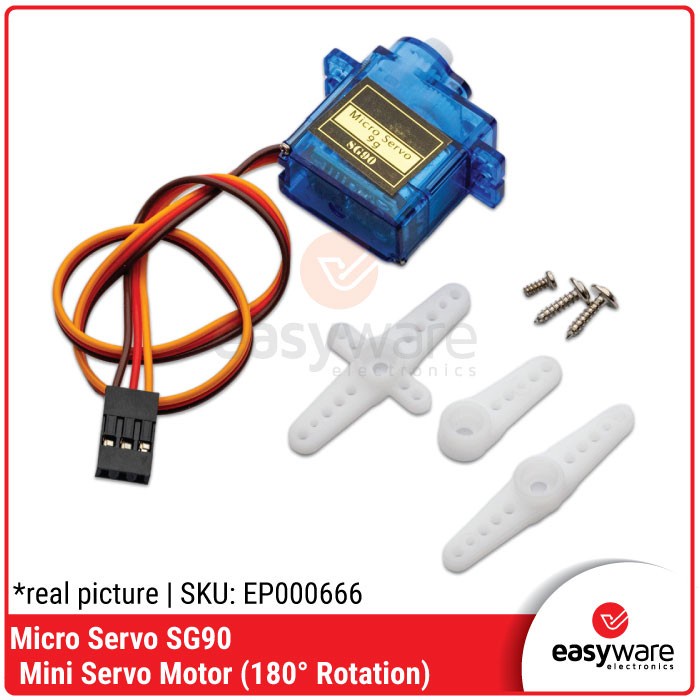 Jual MICRO SERVO 9G SG90 TOWER PRO SG90 360 DERAJAT - 180 Degree CO27 ...