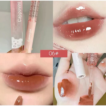 BN CAPPUVINI GLASS LipGloss Korean Lip Gloss Moisturizing Water Lipcream Liptint Lip Balm