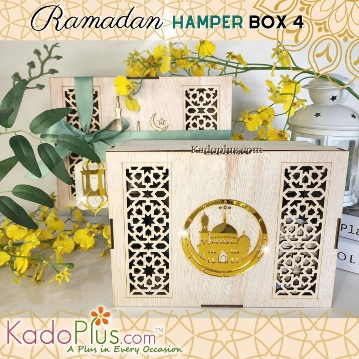 Jual PL Box Hampers Lebaran Box Kayu Laser Cut CUSTOM - Box 4 | Shopee ...