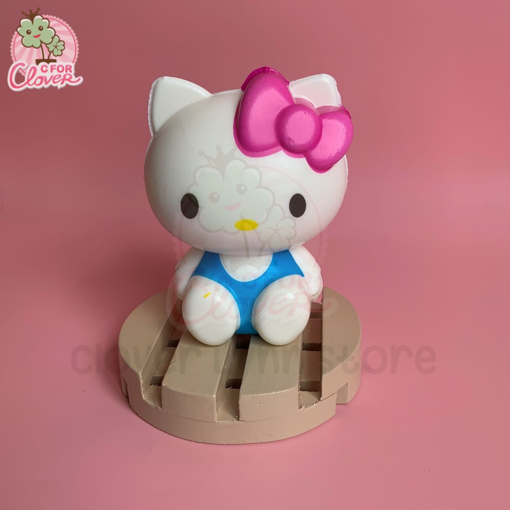 Jual CUTE CHARACTER SITTING SQUISHY WITH NET squishi unik slow soft ...