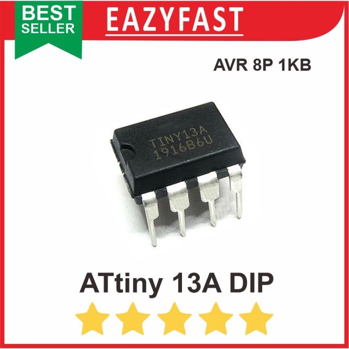 Jual IC Atmel ATTiny13A ATTiny13 ATTiny AT Tiny 13A 13 A Chip Micro ...