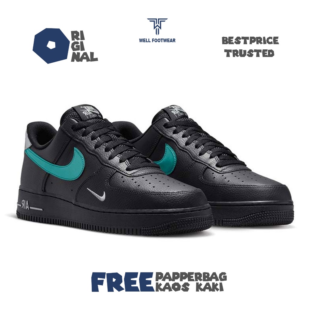 air force 1 black wolf grey