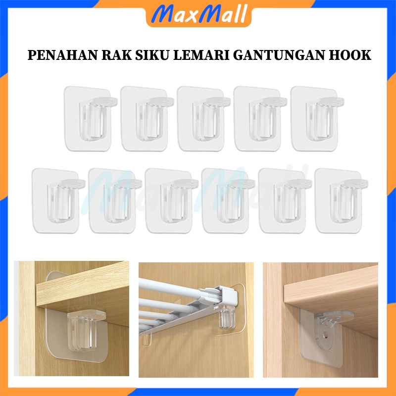 Jual 16PCS HOOK PENYANGGA LEMARI HOOK GANTUNGAN PENYANGGA SEKAT ...