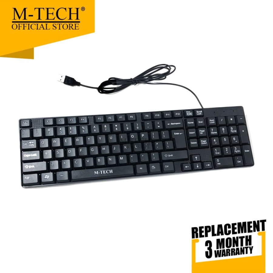 Jual M-Tech Original Keyboard USB Standar for PC Laptop STK-01 | Shopee ...