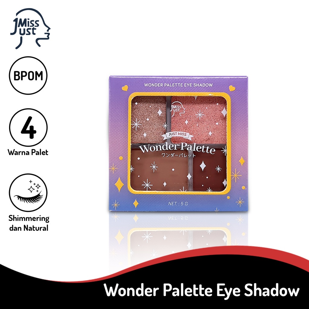 Jual Just Miss Wonder Palette Eye Shadow 4 Warna Makeup Mata Cosmetic