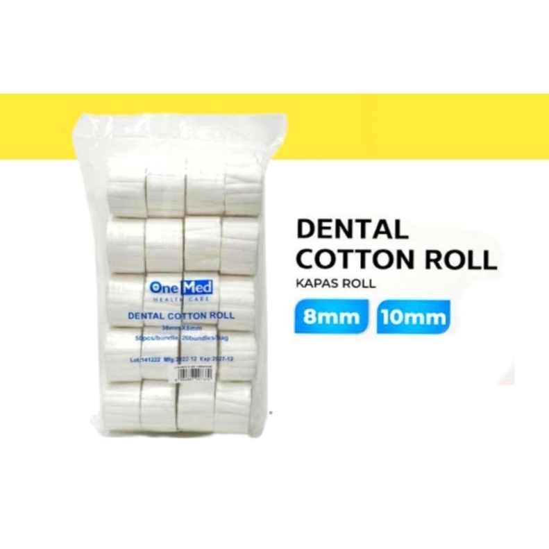Jual Dental Cotton Kasa Roll Onemed / Pack Shopee Indonesia
