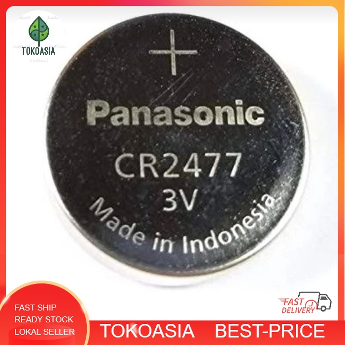 Jual Panasonic CR2477 Button Battery 3v button battery | Shopee Indonesia