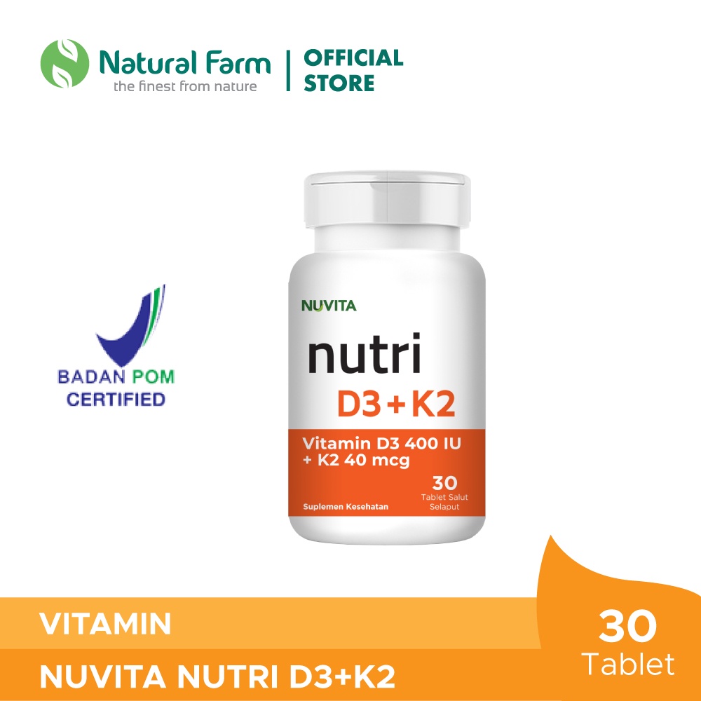 Jual Nuvita Nutri D3+K2 30 Tablet | Shopee Indonesia