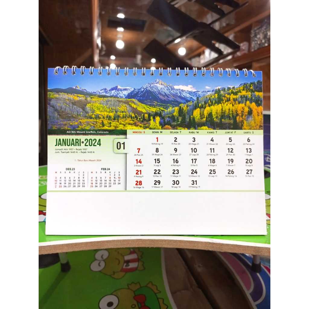 Jual KALENDER MEJA KALENDER DUDUK TAHUN 2024 MOTIF PEMANDANGAN ...