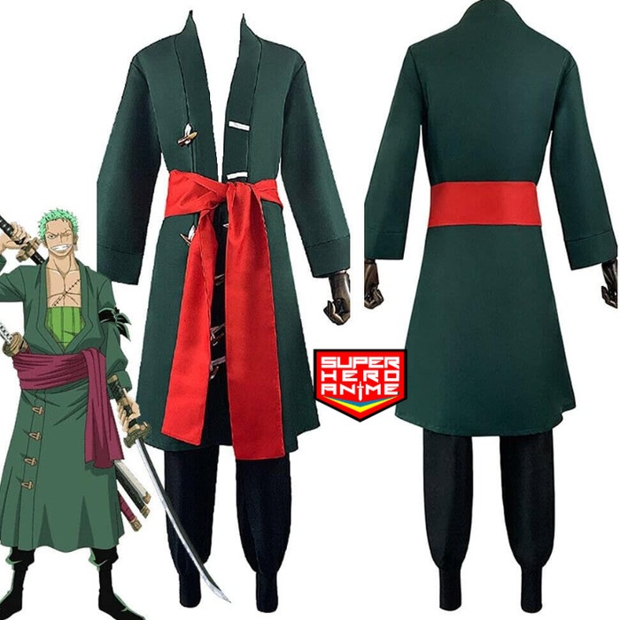 Jual Kostum Pria Dewasa One Piece Roronoa Zoro Baju Cosplay Anime Shopee Indonesia