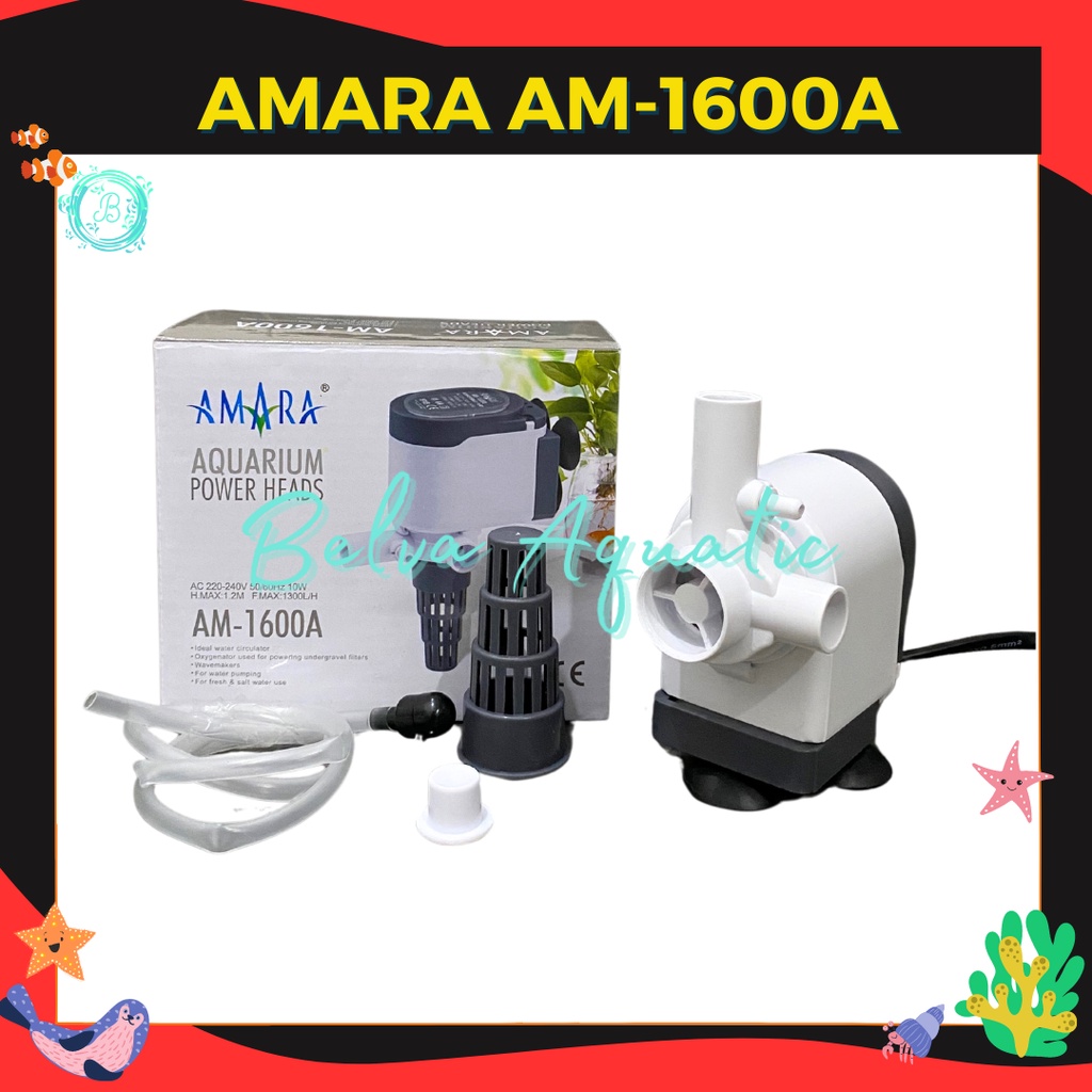 Jual Amara AM-1600A AM 1600 A Pompa Air Celup Aquarium Aquascape ...