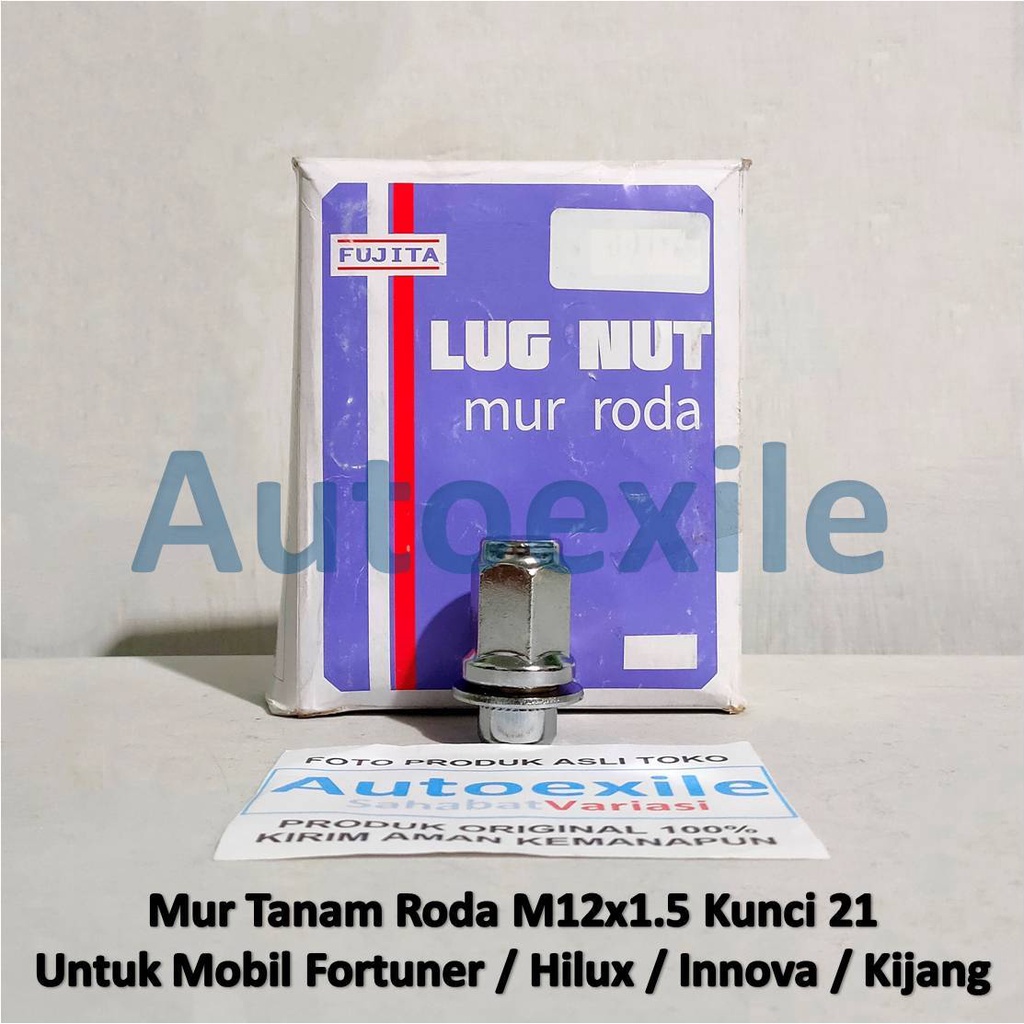 Jual Mur Tanam Roda M12x1.5 M12 x Drat 1.5 Kunci 21 Diameter 12 mm ...