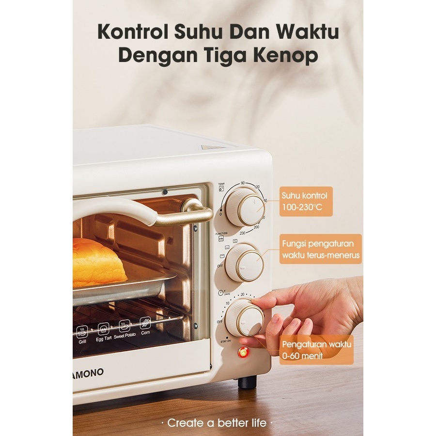 Jual SAMONO Elektrik Oven Listrik Toaster Low Watt SW-EOW20 | Shopee ...