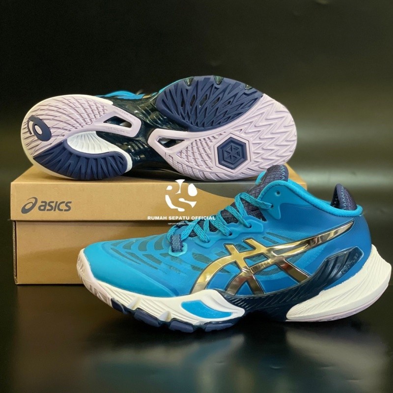 Jual ASICS METARISE NEW COLOUR 2023 BLUE / SEPATU VOLLY | Shopee Indonesia