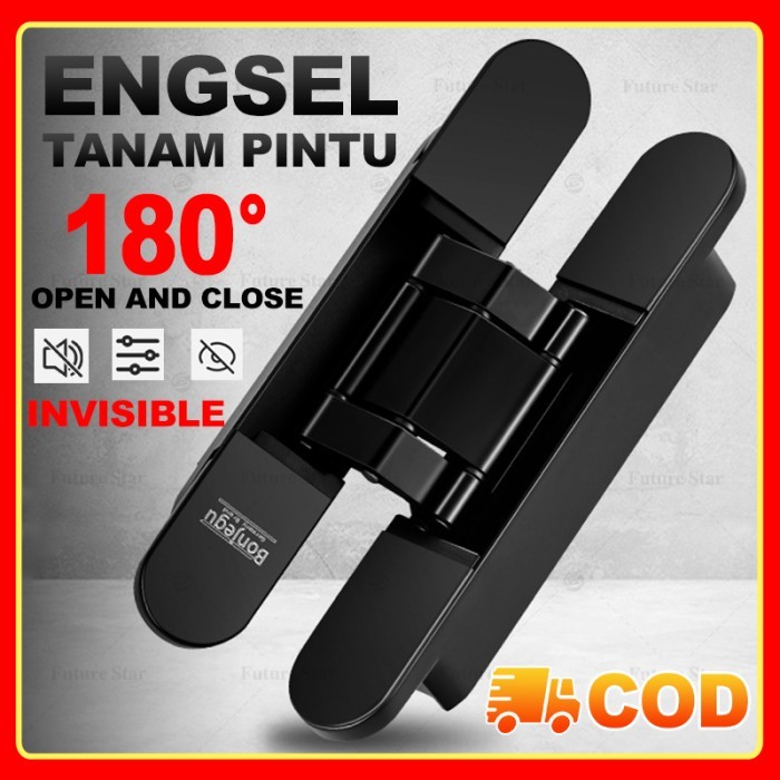 Jual Engsel Tanam Pintu Rumah Holder Invisible Hinges Adjustable Door ...