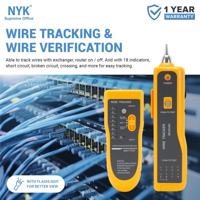 Jual Cable Tester Wire Tracker NYK Multi Purpose Yellow | Shopee Indonesia