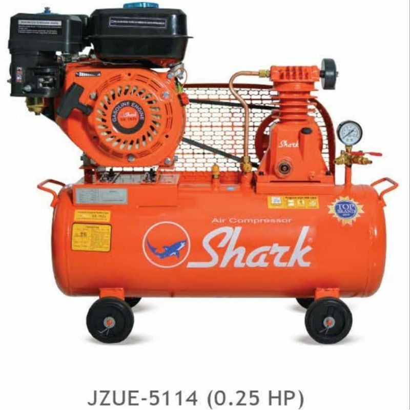 Jual Kompresor SHARK 1/4HP Tangki 30L Engine Shark 5.5Hp Garansi Made ...