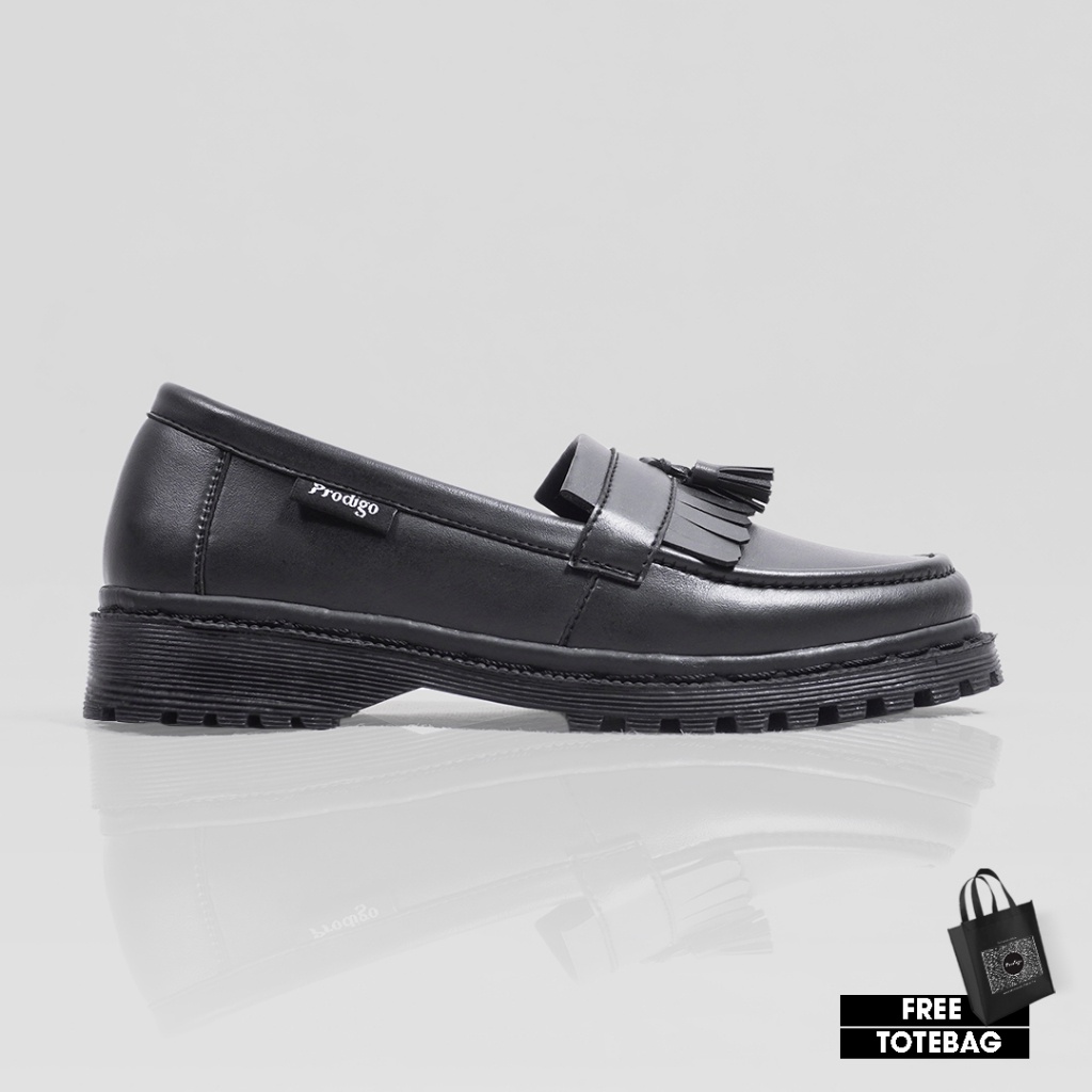 Jual Prodigo * Sepatu Wanita slip on Padma Full Black | Sepatu Formal ...