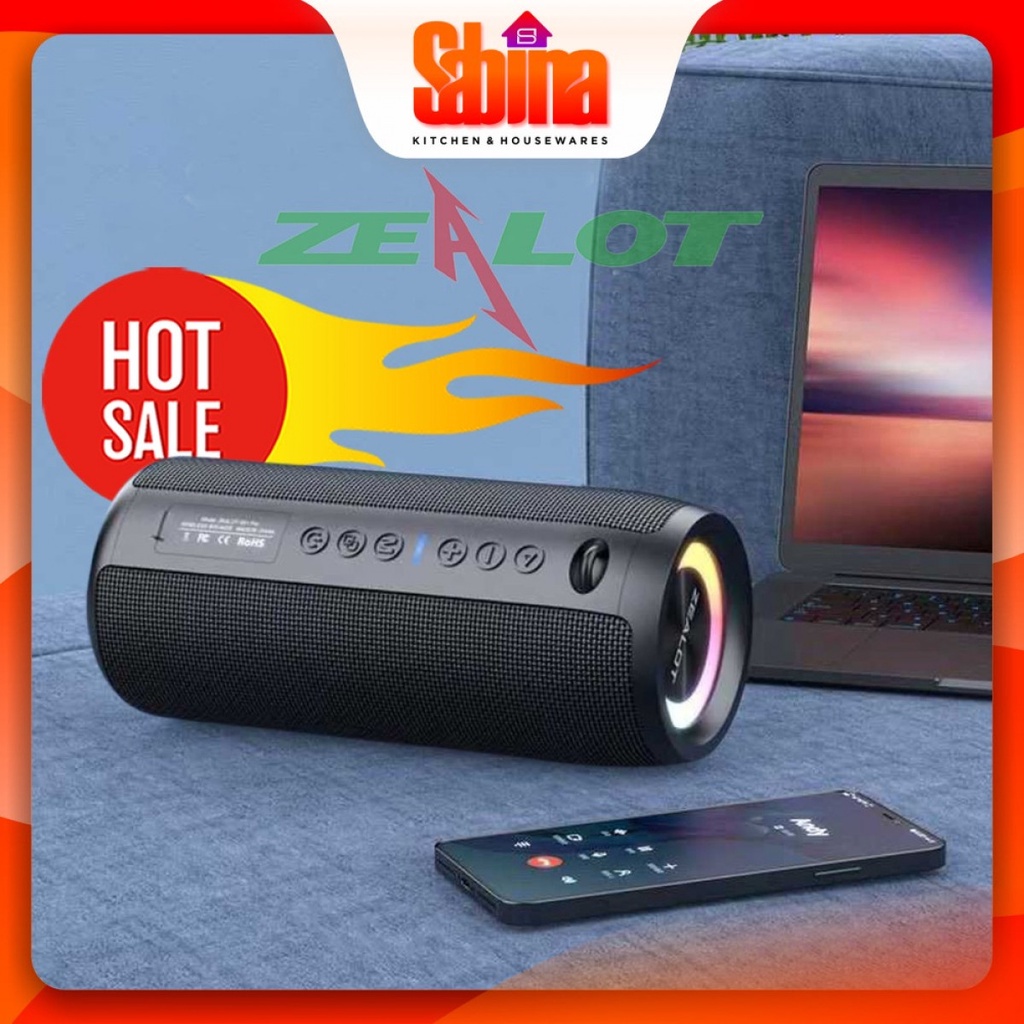 Jual Speaker Portable Bluetooth 5.2 Super Bass RGB Light USB C 6000mAh ...