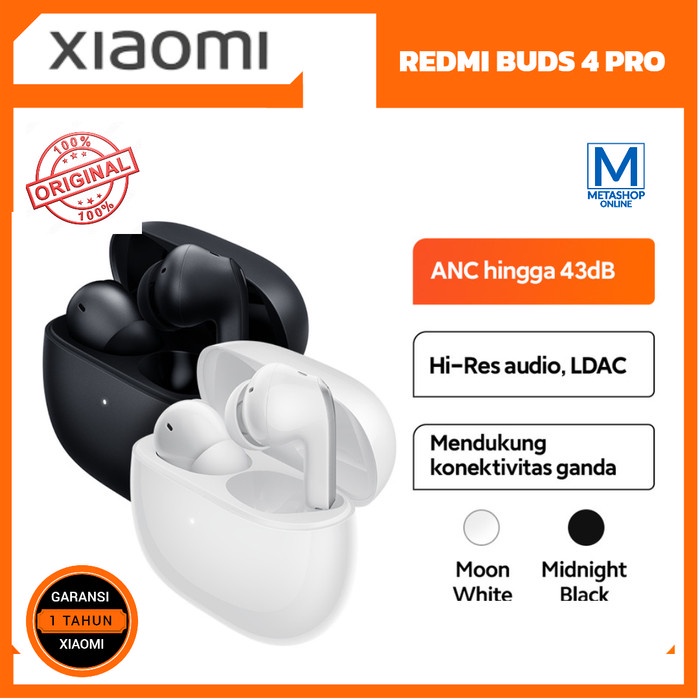 Jual XIAOMI REDMI Buds 4 Pro Wireless Bluetooth Earphone TWS Garansi ...