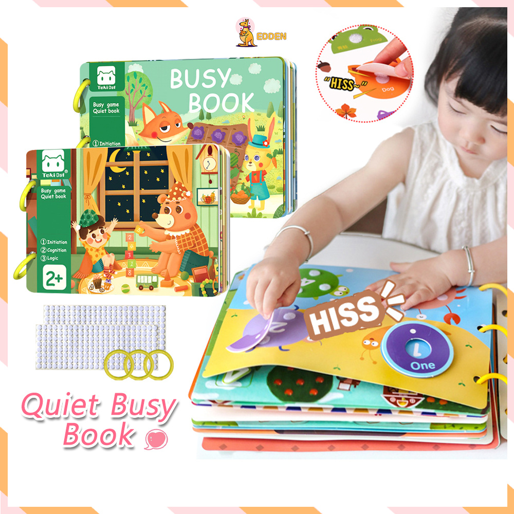 Jual Edden 30pages Quiet Busy Book Buku Kids Montessorri Activity Book ...