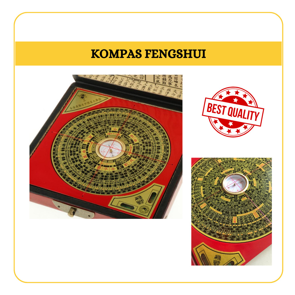 Jual Kompas Fengshui Kompas Luopan Fengshui San Yuan Luo Jing - 20 cm ...