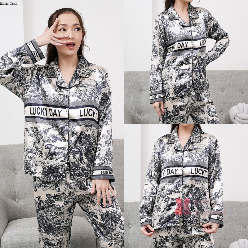 Jual EMILY PIYAMA Baju Tidur Set Piyama Model Lucky Day Kemeja Bahan ...