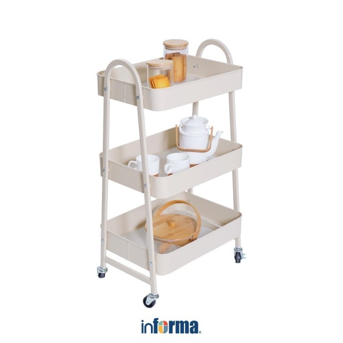 Jual Informa Rak Troli Dapur 3 Tingkat Walter - Putih | Shopee Indonesia
