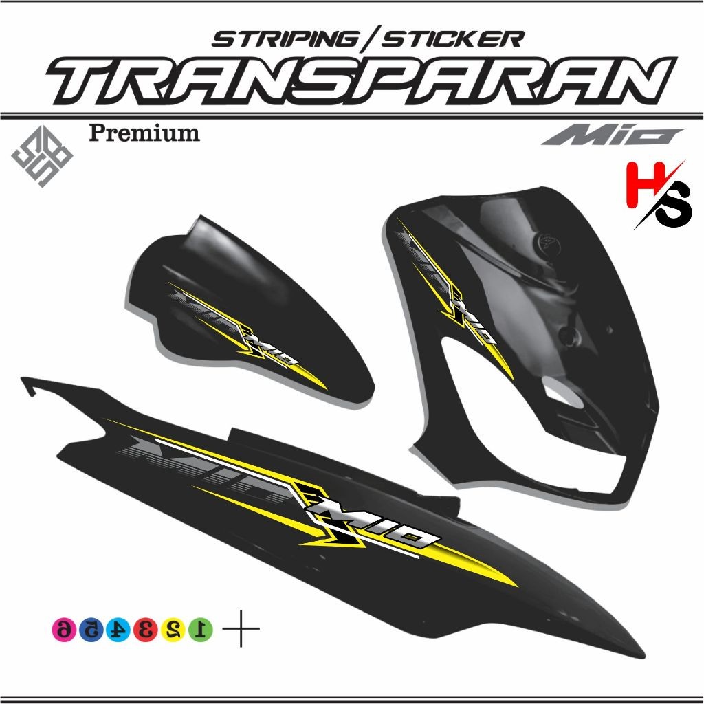 Jual STICKER STRIPING TRANSPARAN YAMAHA MIO OLD /MIO SMILE /MIO SPORTY ...
