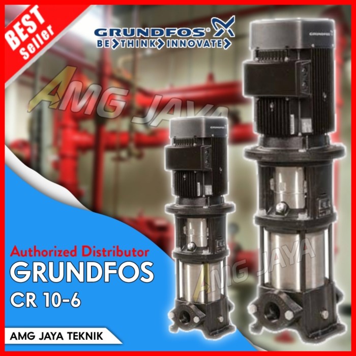 Jual GRUNDFOS CR 10-6 Pompa Vertikal Multistage Jockey Pump / Transfer ...