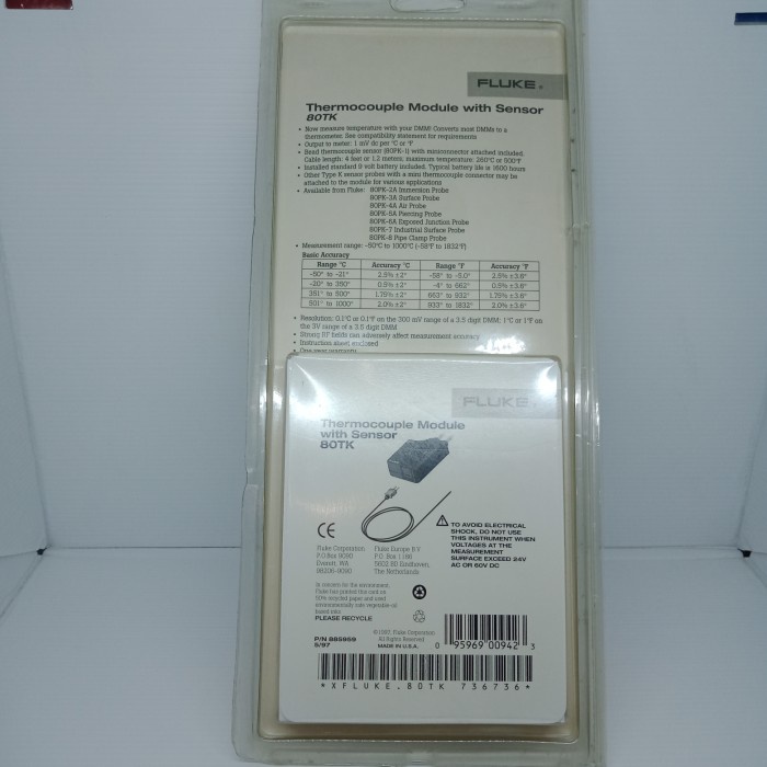 Modulo di termocoppia Fluke 80TK | RS