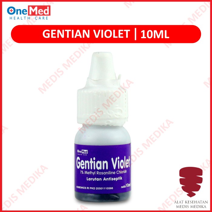 Jual Gentian Violet Ml Onemed Obat Kumur Untuk Sariawan Larutan Antiseptik Obat Tetes Cair