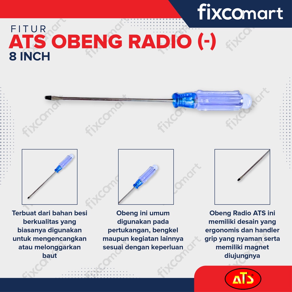 Jual ATS Obeng Radio Transparan (-) | Shopee Indonesia