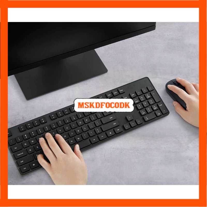 Jual Xiaomi Wireless Keyboard Mouse Combo 2.4GHz - WXJS01YM - Black ...