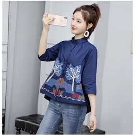 MCFK Blouse Daila Blouse Korea Blouse Motif Atasan Wanita Fashion Wanita Blouse