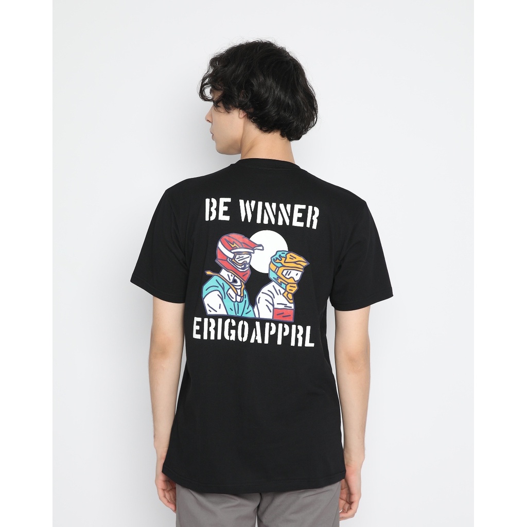 Jual Erigo TShirt Rider Winner Black Unisex Shopee Indonesia