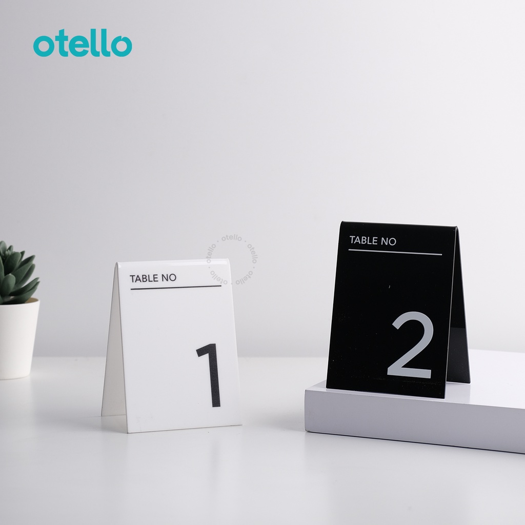 Jual Nomor Meja Akrilik UV Print Label Table Sign Acrylic Number Cafe ...
