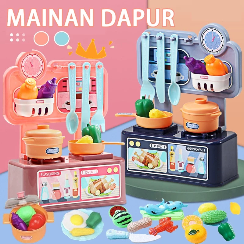 Mainan anak masak masakan /set anak masak lengkap dengan wastafel / mainan