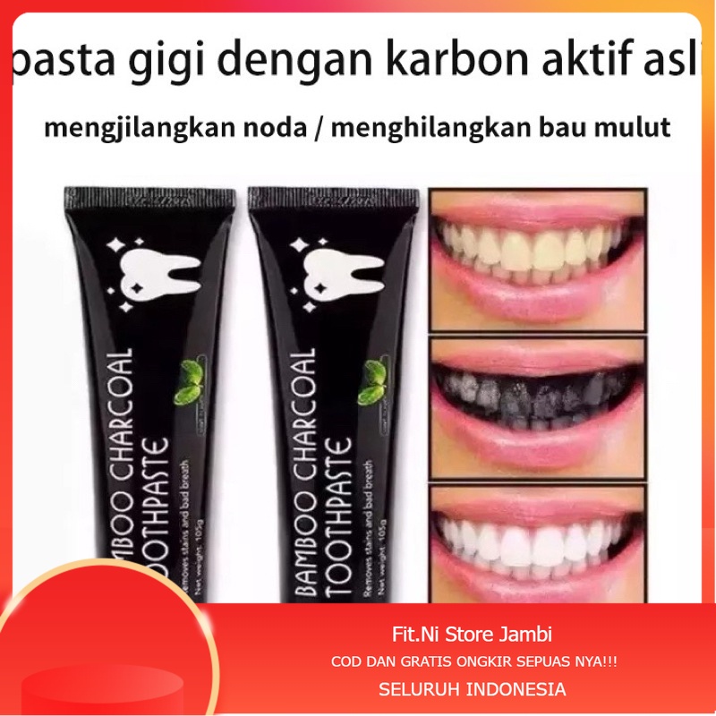 Jual Bamboo Charcoal Toothpaste Odol Pasta Gigi Pemutih Gigi Kuning dan