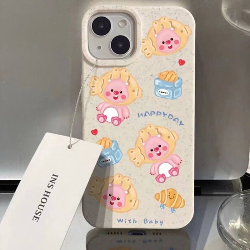 Jual Iphone Casing Ponsel Tangkai Gandum Berang-berang Penutup Empat ...