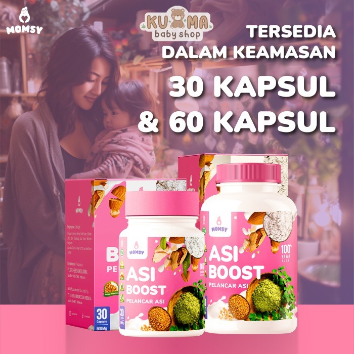 Jual MOMSY ASI Booster 30 Kapsul / 60 Kapsul Pelancar Asi | Shopee ...