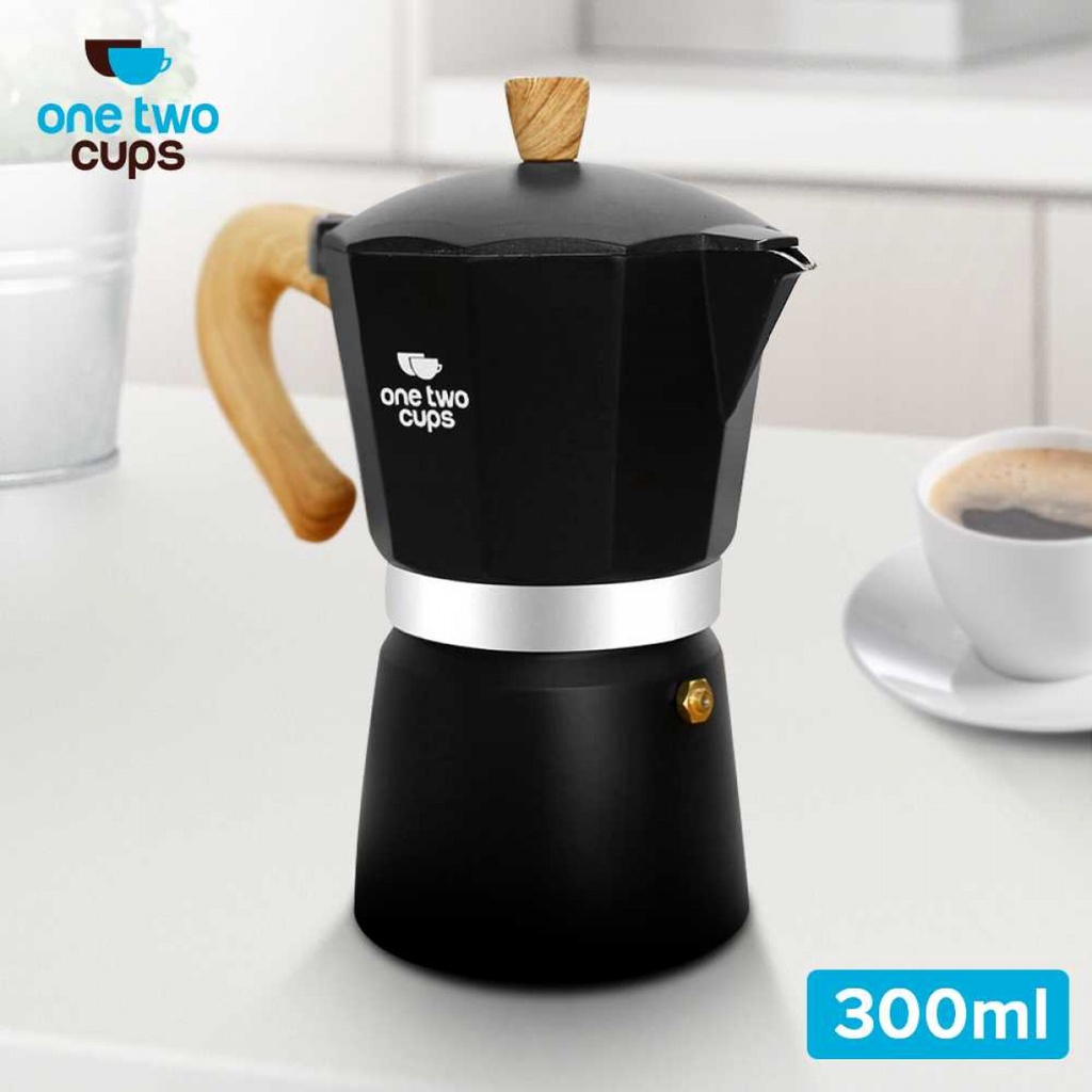 Jual One Two Cups Moka Pot Espresso Coffee Maker Stovetop Teko Kopi PL315 Shopee Indonesia