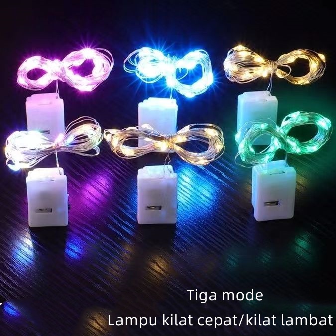 Jual Lampu hias kawat LED/hadiah souvenir balon hiasan bunga + baterai