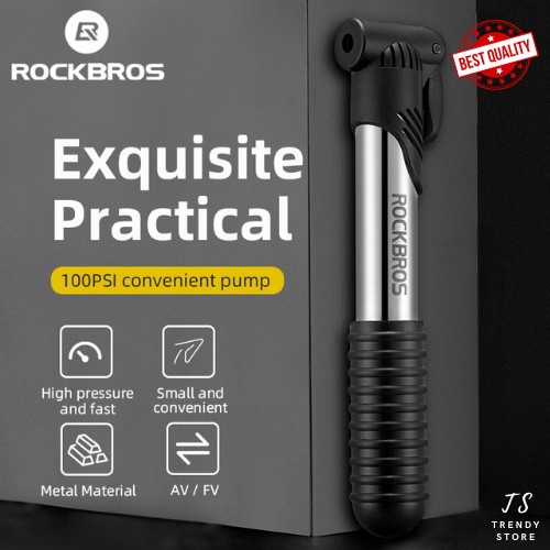 Pompa d'aria elettrica mini ROCKBROS 100PSI. Potenza di gonfiaggio con un solo tocco. Impermeabile con ricarica rapida via USB tipo-C. Pompa da bicicletta portatile. Sale - mobile