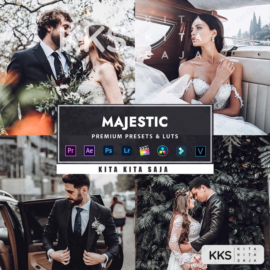 Jual Majestic Premium Preset Lightroom Foto dan Video LUT LUTs VN