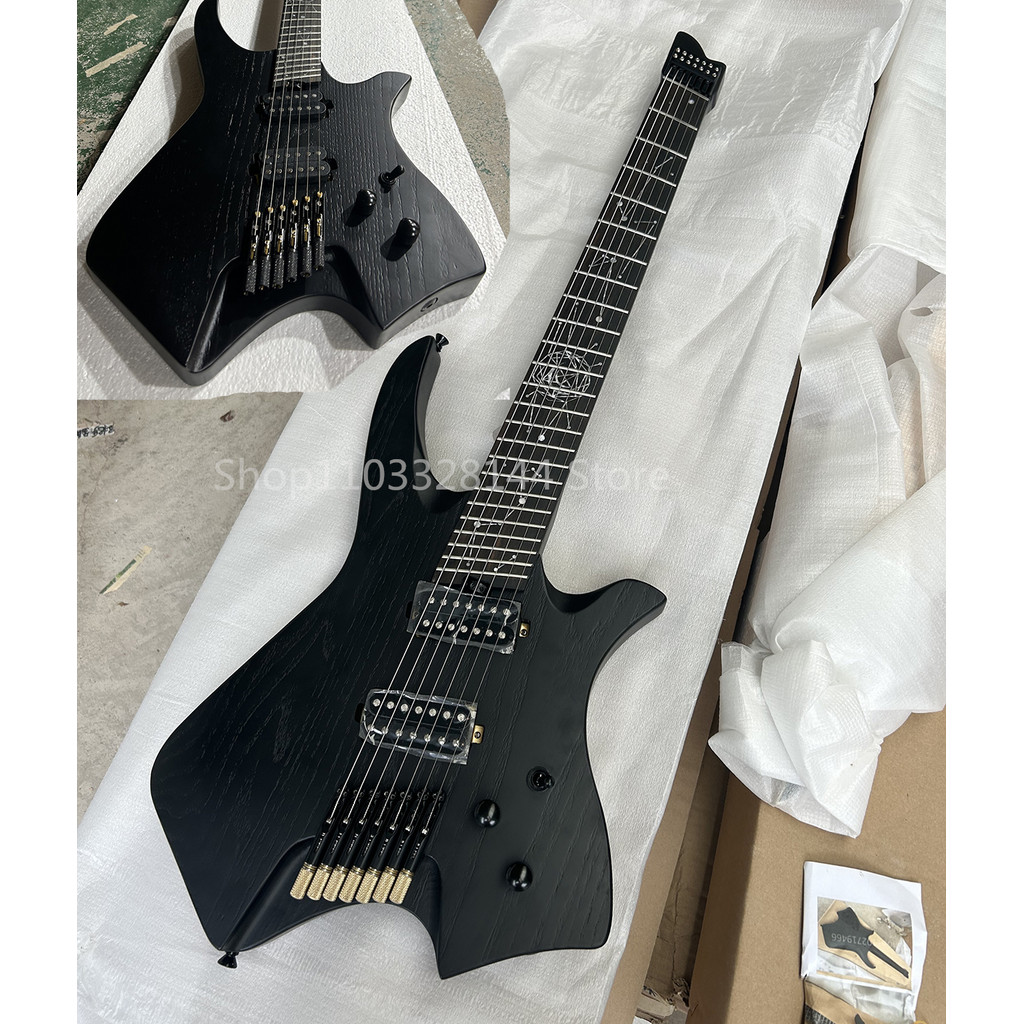 Jual Factory Headless 6 and 7 Strings Electric Guitar Ebony Fretboard ...
